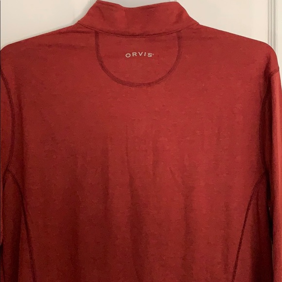 Orvis MENS Sandy Point quarter zip Performance Shirt - Picture 5 of 5